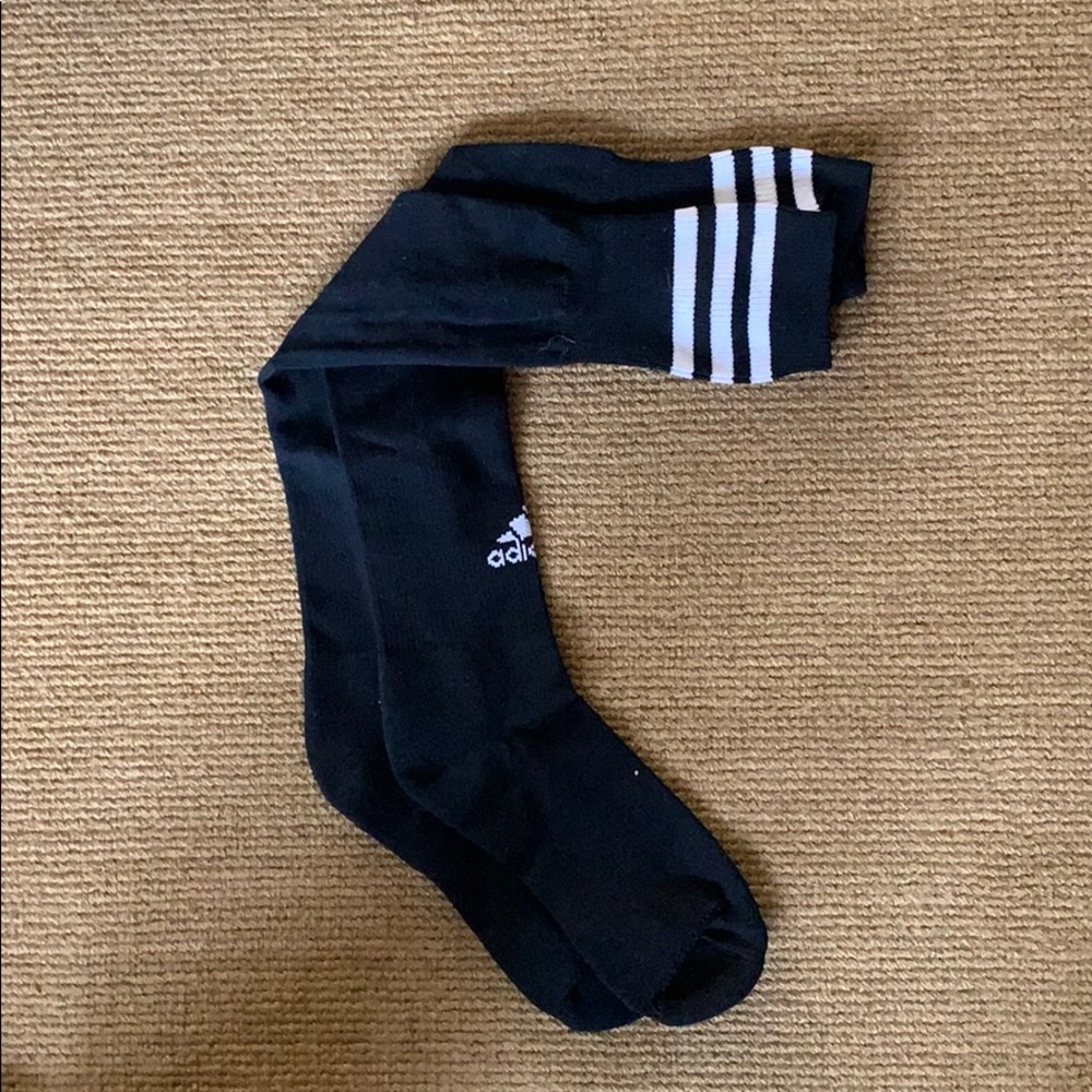 Adidas black soccer socks